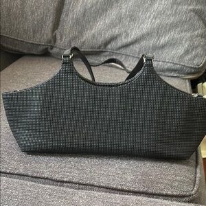 Elegant Black Textured Handbag